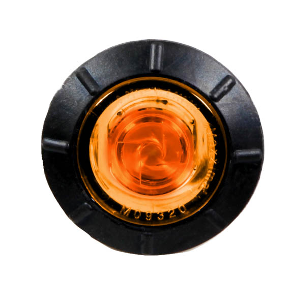 3/4" Round P2 Clearance Marker Amber Clear Lens