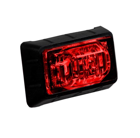 1.5" Red Mini P2PC Clearance Marker Light with 3 LEDs