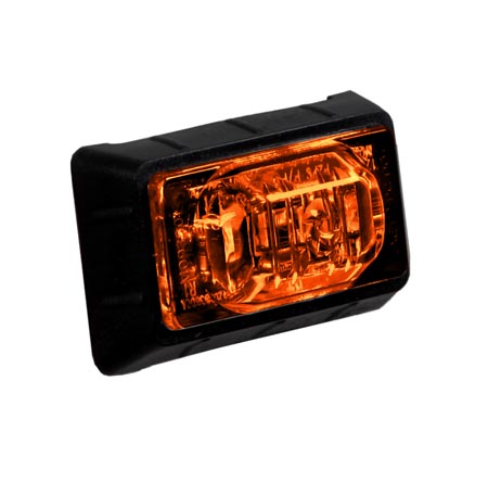 1.5" Amber Mini P2PC Clearance Marker Light with 3 LEDs