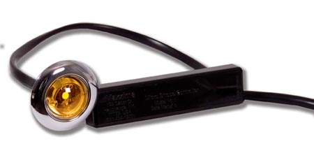 Amber LED 1" Auxiliary Micro Strobe Light