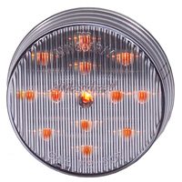 13 LED 2 1/2" Round Clearance Marker - Clear Lens Version