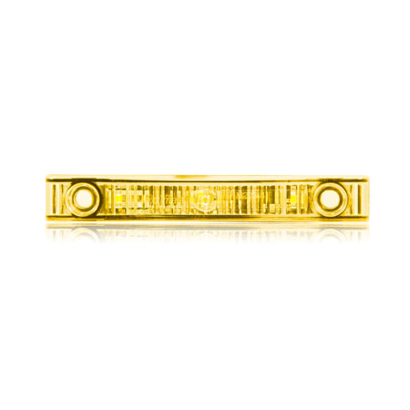 Low Profile 4&quot; Rectangular P2PC Amber Clear Clearance Marker Light