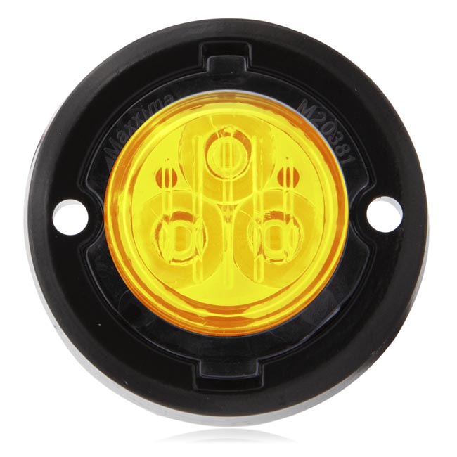 1.7" Round Mini Class 1 Emergency Warning Light - Amber