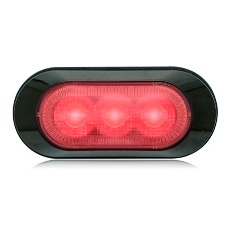 Red Ultra 0.8" Thin Profile 3 LED Warning Light