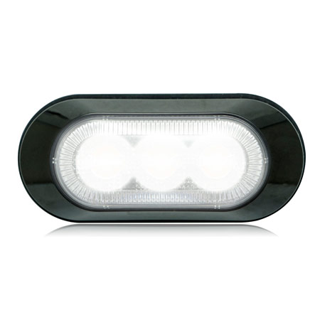 White Ultra 0.8" Thin Profile 3 LED Warning Light