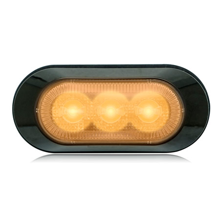 Amber Ultra 0.8" Thin Profile 3 LED Warning Light