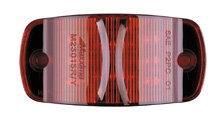 4" Combination Red Clearance Marker Light