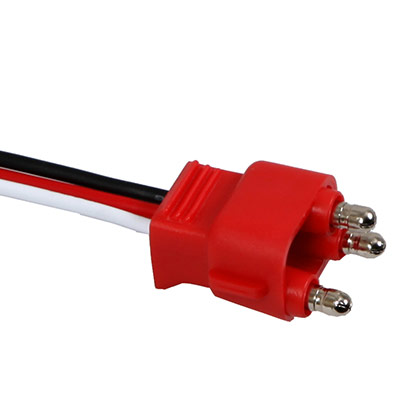 3-Pin Straight PL-3 Plug 10&quot; Leads