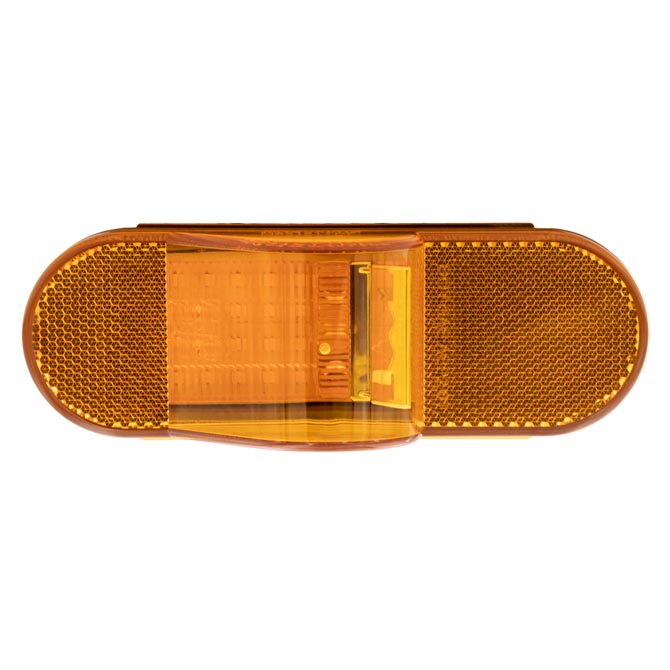 6" Oval Amber Side Turn With Reflector, Dry Fit Connector