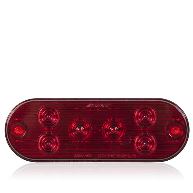 Low Profile Oval Red LightningS Surface Mount Female Pl-3 Connector