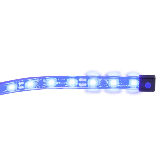 24" Silicone Flexible Adhesive Strip Light, Blue