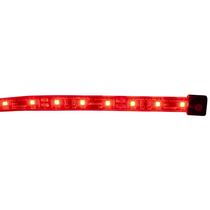 24" Silicone Flexible Adhesive Strip Light, Red