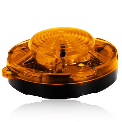 3.50" Amber Round Battery Operated Emergency Flasher