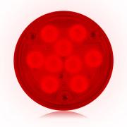 Low Profile Thin 4" Round Red Stop / Tail / Turn Surface Mount - Bulk Pack