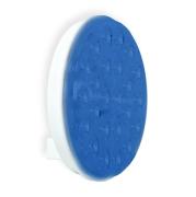4" Round Blue/Clear LED Warning Light