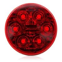 6 LED Red 4" Round Stop/Tail/Turn MaxxHeat Lens