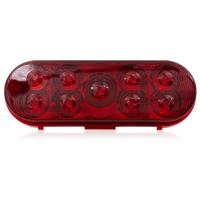 6" Oval Red Stop/Turn/Tail with DryFit Housing - Bulk Pack